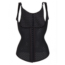 Air Hole Breathable Body Shapewear Women Sexy Black Vest Corset M1391