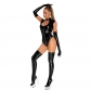 Sexy Underwear Jumpsuit PU Shiny Patent Leather Club Sleeveless Bodysuit XX6875