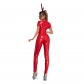 Sexy Bunny Girl Pvc Leather Bodysuit One Piece Shiny Jumpsuit XX68038