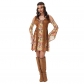 Vintage Women's Fringe Brown Cosplay Costume Full Hippie Disco Suits Costume MS1766