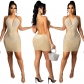 Rhinestone Shiny Skirt Dinner Gown Backless Sexy Mesh Night Dress X5251