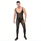 Men's Underwear Mesh One-Piece Bodysuit Vest Sexy Nightclub Stage Costume N996