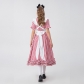 Halloween Farm Checked Lace Oktoberfest Costume Maid Master Dress YM0925
